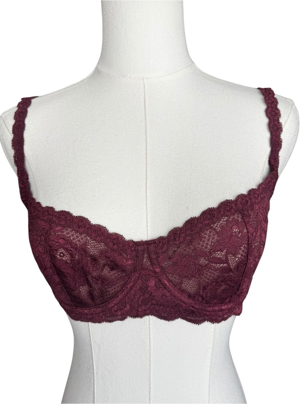 NWT Cosabella Never Say Never Balconette Bra in Vino 34C - Picture 3 of 10